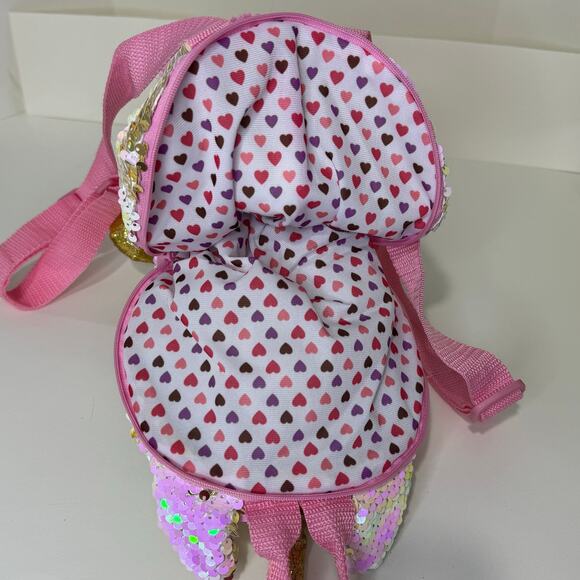 Ty Fantasia Unicorn Flippable Sequin Plush Backpack - Picture 9 of 9